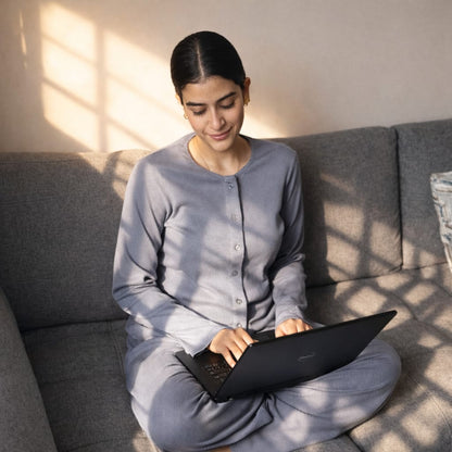 The Flow set in slate blue